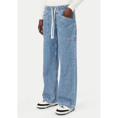 Billabong Džínsy Zonte Denim EBJDP03008 Modrá Wide Leg Ženy Billabong Džínsy Zonte Denim EBJDP03008 Modrá Wide Leg Ženy