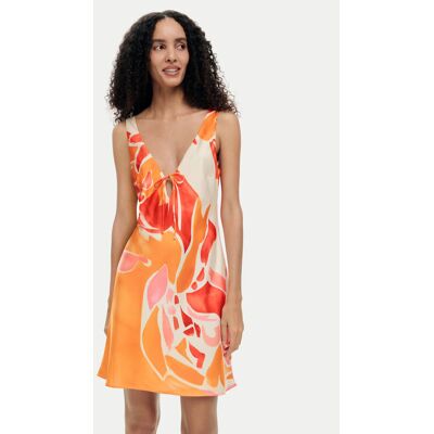 Desigual Letné šaty Delilah 26SWVW44 Oranžová Regular Fit Ženy Desigual Letné šaty Delilah 26SWVW44 Oranžová Regular Fit Ženy
