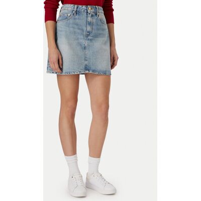 Tommy Hilfiger Džínsová sukňa WW0WW50007 Modrá Regular Fit Ženy Tommy Hilfiger Džínsová sukňa WW0WW50007 Modrá Regular Fit Ženy