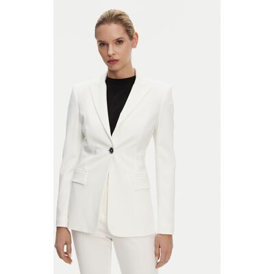 PINKO Sako 104903 A1L3 Biela Regular Fit Ženy PINKO Sako 104903 A1L3 Biela Regular Fit Ženy
