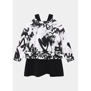 DKNY Úpletové šaty D32888 D Čierna Regular Fit Deti DKNY Úpletové šaty D32888 D Čierna Regular Fit Deti