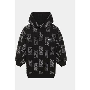 DKNY Úpletové šaty D32902 S Čierna Regular Fit Deti DKNY Úpletové šaty D32902 S Čierna Regular Fit Deti