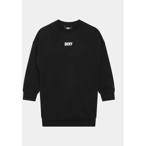DKNY Úpletové šaty D32894 D Čierna Regular Fit Deti DKNY Úpletové šaty D32894 D Čierna Regular Fit Deti