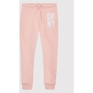 DKNY Teplákové nohavice D34A70 S Ružová Regular Fit Deti DKNY Teplákové nohavice D34A70 S Ružová Regular Fit Deti