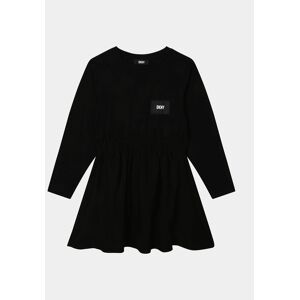 DKNY Každodenné šaty D32895 S Čierna Regular Fit Deti DKNY Každodenné šaty D32895 S Čierna Regular Fit Deti