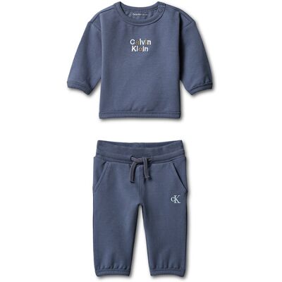 Calvin Klein Jeans Tepláková súprava LV1CKTJI14 Modrá Regular Fit Deti Calvin Klein Jeans Tepláková súprava LV1CKTJI14 Modrá Regular Fit Deti
