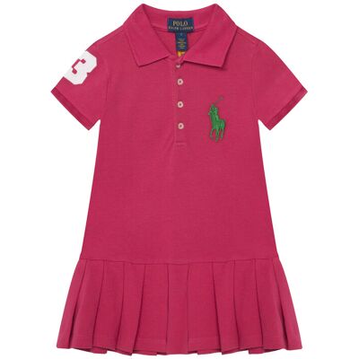 Polo Ralph Lauren Každodenné šaty 312A95975001 Ružová Regular Fit Deti Polo Ralph Lauren Každodenné šaty 312A95975001 Ružová Regular Fit Deti