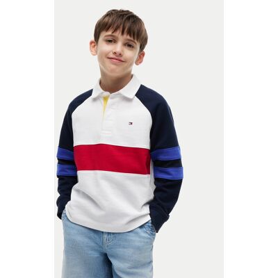 Tommy Hilfiger Polokošeľa Colourblock KB0KB10584 Biela Regular Fit Deti Tommy Hilfiger Polokošeľa Colourblock KB0KB10584 Biela Regular Fit Deti