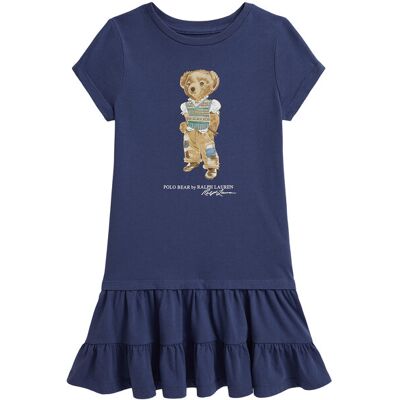 Polo Ralph Lauren Každodenné šaty 312B20040001 Tmavomodrá Regular Fit Deti Polo Ralph Lauren Každodenné šaty 312B20040001 Tmavomodrá Regular Fit Deti