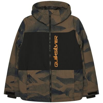 Quiksilver Snowboardová bunda Side Hit EQBTJ03195 Kaki Regular Fit Deti Quiksilver Snowboardová bunda Side Hit EQBTJ03195 Kaki Regular Fit Deti