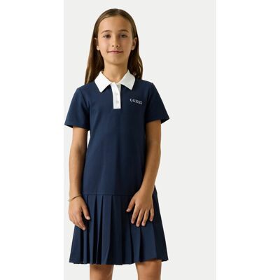 Guess Každodenné šaty J6YK03 K3956 Tmavomodrá Regular Fit Deti Guess Každodenné šaty J6YK03 K3956 Tmavomodrá Regular Fit Deti