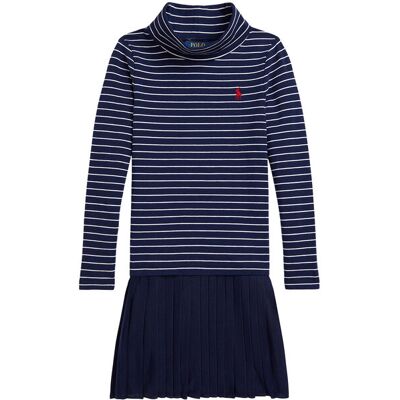 Polo Ralph Lauren Úpletové šaty 312980676001 Tmavomodrá Regular Fit Deti Polo Ralph Lauren Úpletové šaty 312980676001 Tmavomodrá Regular Fit Deti