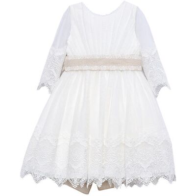 Abel & Lula Elegantné šaty 5028 Biela Regular Fit Deti Abel & Lula Elegantné šaty 5028 Biela Regular Fit Deti