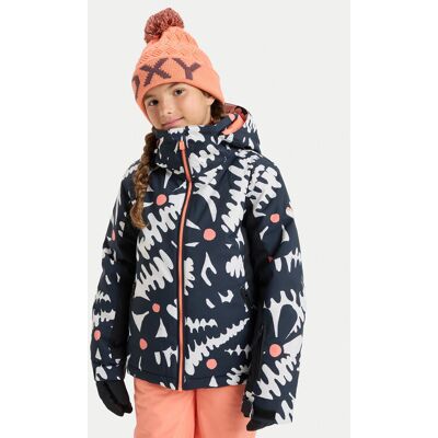 Roxy Snowboardová bunda Free Jet ERGTJ03198 Čierna Slim Fit Deti Roxy Snowboardová bunda Free Jet ERGTJ03198 Čierna Slim Fit Deti