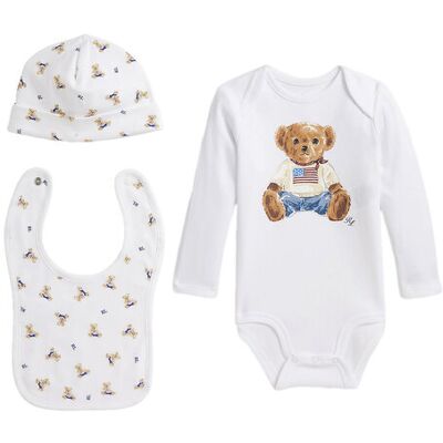 Polo Ralph Lauren Detský komplet 320P00760001 Biela Deti Polo Ralph Lauren Detský komplet 320P00760001 Biela Deti