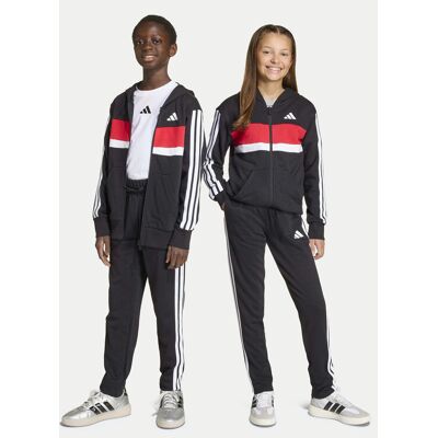 adidas Tepláková súprava Seasonal Essentials Tiberio 3 Stripes French Terry KC6415 Čierna Regular Fit Deti adidas Tepláková súprava Seasonal Essentials Tiberio 3 Stripes French Terry KC6415 Čierna Regular Fit Deti