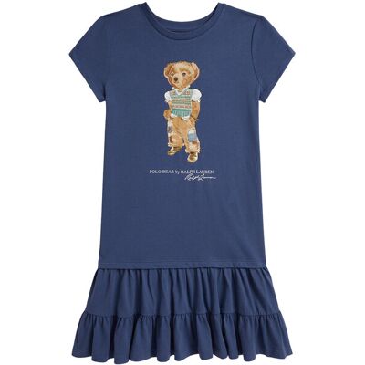 Polo Ralph Lauren Každodenné šaty 313B20040001 Tmavomodrá Regular Fit Deti Polo Ralph Lauren Každodenné šaty 313B20040001 Tmavomodrá Regular Fit Deti