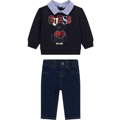 Guess Detský komplet I6BG06 K5811 Tmavomodrá Regular Fit Deti Guess Detský komplet I6BG06 K5811 Tmavomodrá Regular Fit Deti
