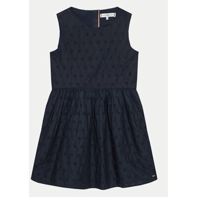 Tommy Hilfiger Letné šaty Anglaise KG0KG07931 D Tmavomodrá Regular Fit Deti Tommy Hilfiger Letné šaty Anglaise KG0KG07931 D Tmavomodrá Regular Fit Deti