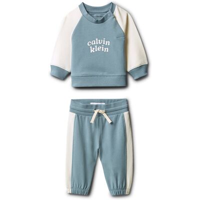 Calvin Klein Jeans Tepláková súprava LV1CKTJI15 Svetlo modrá Regular Fit Deti Calvin Klein Jeans Tepláková súprava LV1CKTJI15 Svetlo modrá Regular Fit Deti