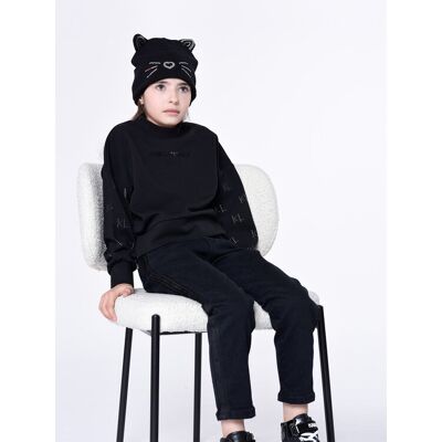 Karl Lagerfeld Kids Džínsy Z14217 D Čierna Mom Fit Deti Karl Lagerfeld Kids Džínsy Z14217 D Čierna Mom Fit Deti