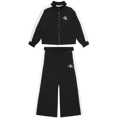Calvin Klein Jeans Tepláková súprava LVCKTJI12G Čierna Regular Fit Deti Calvin Klein Jeans Tepláková súprava LVCKTJI12G Čierna Regular Fit Deti