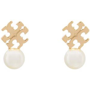 Tory Burch Náušnice LOGO AND PEARL STUD EARRINGS 184421 Zlatá Ženy Tory Burch Náušnice LOGO AND PEARL STUD EARRINGS 184421 Zlatá Ženy