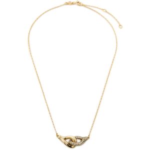Tory Burch Náhrdelník Interlocking Wishbone Pendant 161070 Zlatá Ženy Tory Burch Náhrdelník Interlocking Wishbone Pendant 161070 Zlatá Ženy