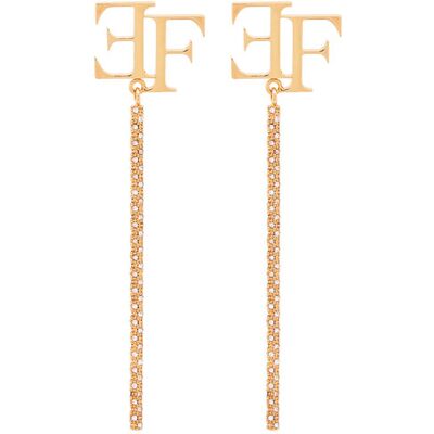 Elisabetta Franchi Náušnice OR-49A-66E2-V270 Zlatá Ženy Elisabetta Franchi Náušnice OR-49A-66E2-V270 Zlatá Ženy