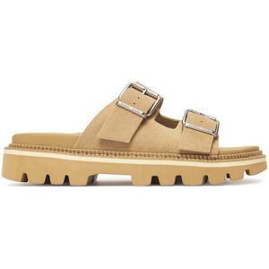 Tommy Jeans Šľapky Tjw Double Strap Sandal Suede EN0EN02797 Hnedá Ženy Tommy Jeans Šľapky Tjw Double Strap Sandal Suede EN0EN02797 Hnedá Ženy