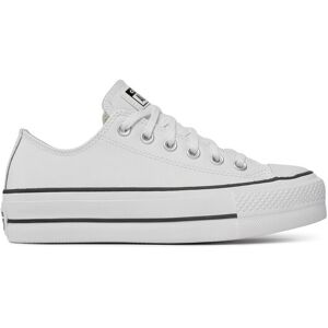 Converse Plátenky Chuck Taylor All Star Lift Clean Ox 561680C Biela Ženy Converse Plátenky Chuck Taylor All Star Lift Clean Ox 561680C Biela Ženy
