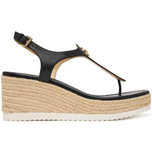 MICHAEL Michael Kors Espadrilky Val Thong Wedge 40S6VAMS1L Čierna Ženy MICHAEL Michael Kors Espadrilky Val Thong Wedge 40S6VAMS1L Čierna Ženy