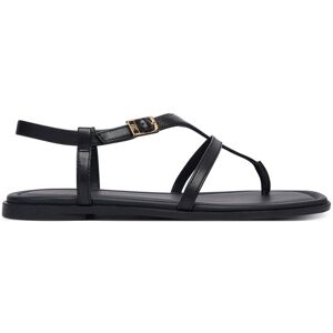 Tommy Hilfiger Sandále Th Buckle FW0FW09367 Čierna Ženy Tommy Hilfiger Sandále Th Buckle FW0FW09367 Čierna Ženy