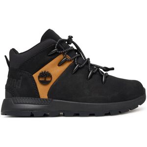 Timberland Šnurovacia obuv Sprint Trekker Mid Bungee Trainer TB0A6BXDEMJ1 Čierna Deti Timberland Šnurovacia obuv Sprint Trekker Mid Bungee Trainer TB0A6BXDEMJ1 Čierna Deti