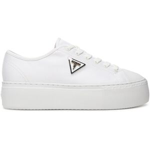 Guess Plátenky FLJJZ3 FAB12 Biela Ženy Guess Plátenky FLJJZ3 FAB12 Biela Ženy