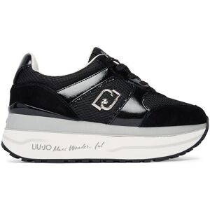 Liu Jo Sneakersy Maxi Wonder Plus 02 BA6019 PX805 Čierna Ženy Liu Jo Sneakersy Maxi Wonder Plus 02 BA6019 PX805 Čierna Ženy