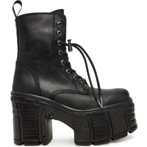 NEW ROCK Šnurovacia obuv M-TM001-C2 Čierna Ženy NEW ROCK Šnurovacia obuv M-TM001-C2 Čierna Ženy