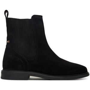 Tommy Hilfiger Členková obuv s elastickým prvkom Flag Boot FW0FW08780 Čierna Ženy Tommy Hilfiger Členková obuv s elastickým prvkom Flag Boot FW0FW08780 Čierna Ženy