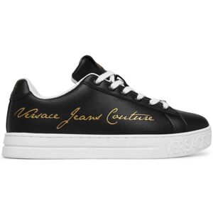 Versace Jeans Couture Sneakersy 80VA3SKL ZPB77 G89 Čierna Ženy Versace Jeans Couture Sneakersy 80VA3SKL ZPB77 G89 Čierna Ženy
