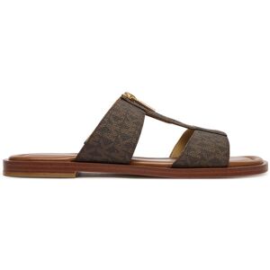 MICHAEL Michael Kors Šľapky Berkley Flat 40S6BRFS1B Hnedá Ženy MICHAEL Michael Kors Šľapky Berkley Flat 40S6BRFS1B Hnedá Ženy