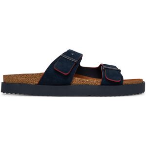 Tommy Hilfiger Šľapky Cork Adjustable Suede Sandal FM0FM05869 Tmavomodrá Muži Tommy Hilfiger Šľapky Cork Adjustable Suede Sandal FM0FM05869 Tmavomodrá Muži
