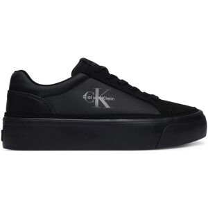 Calvin Klein Sneakersy Vulc Flatf Laceup Ny-Su HW0HW03086 Čierna Ženy Calvin Klein Sneakersy Vulc Flatf Laceup Ny-Su HW0HW03086 Čierna Ženy