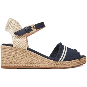 Tommy Hilfiger Espadrilky Fringe Canvas Medium Wedge FW0FW08879 Tmavomodrá Ženy Tommy Hilfiger Espadrilky Fringe Canvas Medium Wedge FW0FW08879 Tmavomodrá Ženy