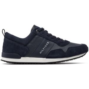 Tommy Hilfiger Sneakersy Iconic Leather Suede Mix Runner FM0FM00924 Tmavomodrá Muži Tommy Hilfiger Sneakersy Iconic Leather Suede Mix Runner FM0FM00924 Tmavomodrá Muži