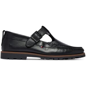 Tommy Hilfiger Poltopánky Hilfiger Light Lth Buckle Loafer FM0FM05846 Čierna Muži Tommy Hilfiger Poltopánky Hilfiger Light Lth Buckle Loafer FM0FM05846 Čierna Muži