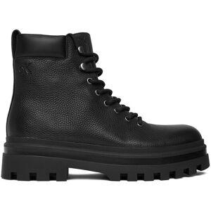 Calvin Klein Jeans Šnurovacia obuv Lugged Hiking Lace Up Lth YM0YM01336 Čierna Muži Calvin Klein Jeans Šnurovacia obuv Lugged Hiking Lace Up Lth YM0YM01336 Čierna Muži