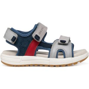 Geox Sandále J Sandal Alben Boy J35AVA 01522 C1F4W S Sivá Deti Geox Sandále J Sandal Alben Boy J35AVA 01522 C1F4W S Sivá Deti