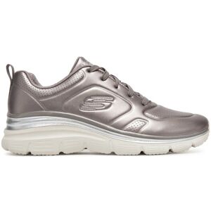 Skechers Sneakersy FASHION FIT - GLOW UP 149749 PEW Strieborná Ženy Skechers Sneakersy FASHION FIT - GLOW UP 149749 PEW Strieborná Ženy