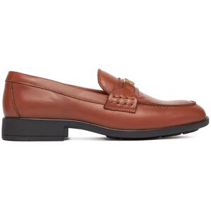 Tommy Hilfiger Loafers Th Logo Leather Loafer FW0FW08705 Hnedá Ženy Tommy Hilfiger Loafers Th Logo Leather Loafer FW0FW08705 Hnedá Ženy