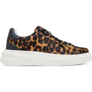 Guess Sneakersy FLTEL8 LEA12 Hnedá Ženy Guess Sneakersy FLTEL8 LEA12 Hnedá Ženy